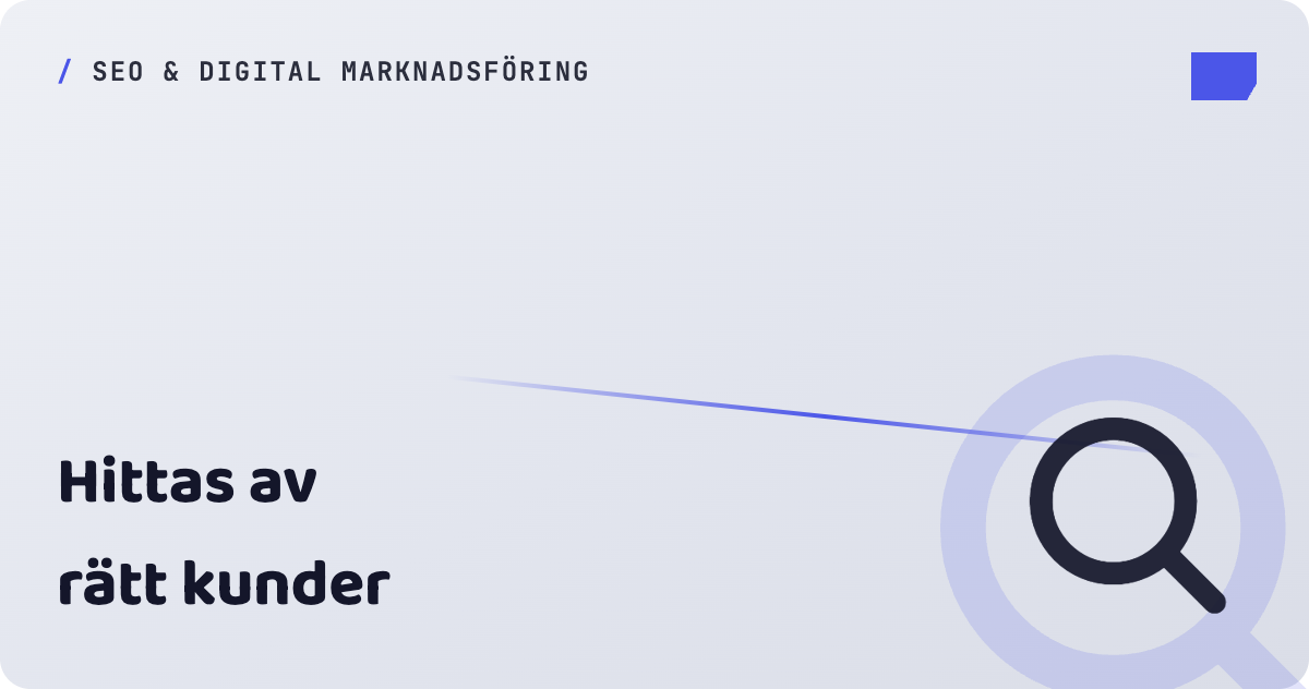 SEO & digital marknadsföring